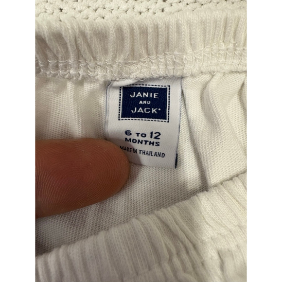 Janie and Jack Red and White Baby Diaper Covers - Picture 4 of 6